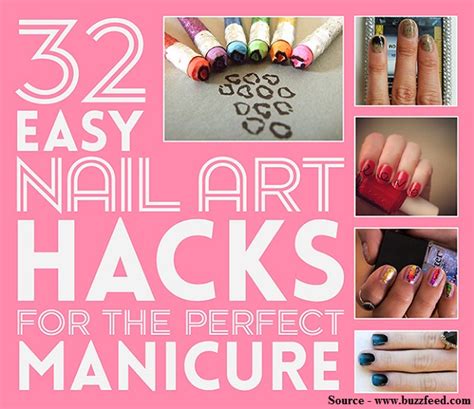 32 Easy Nail Art Hacks For The Perfect Manicure Home And Life Tips