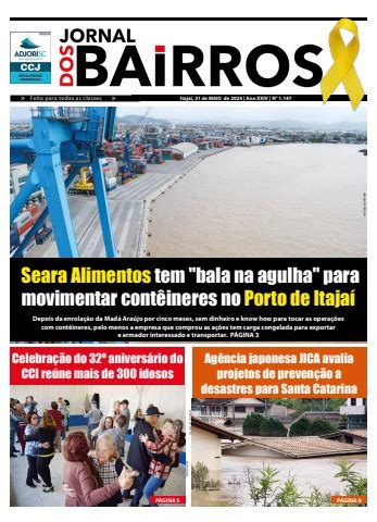 Jornal Dos Bairros Itaja Anos De Hist Ria