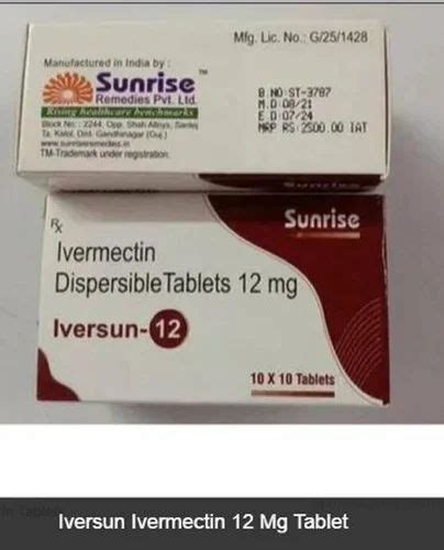 Iversun Ivermectin Mg Tablet At Rs Strip Of Tablets