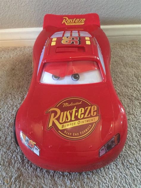 Disney Cars Lightning Mcqueen Large 14 Talking Sounds Lights Up Eyes Move 1931076559