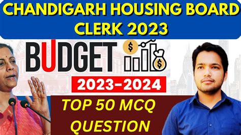 Important Questions Of Budget For Chb Clerk Chandigarh Housing