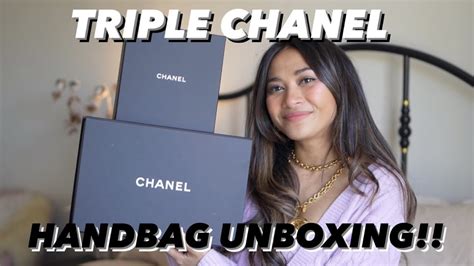 CHANEL TRIPLE HANDBAG UNBOXING YouTube