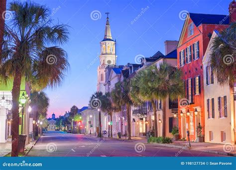 Charleston, South Carolina, USA in the French Quarter Stock Photo ...