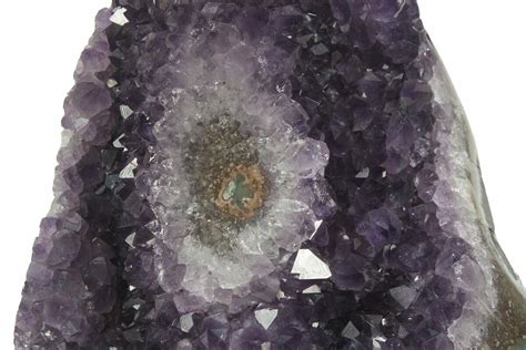 6 5 Dark Purple Amethyst Geode Section On Metal Stand 233935 For