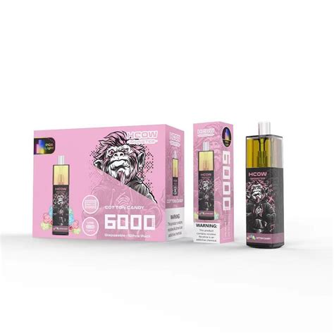 Hcow Imonster Rechargeable Disposable Vape 6000 Puffs RGB Light China