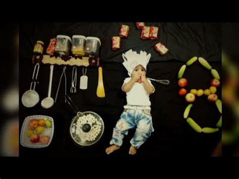 Baby Photoshoot At Home Ideas Studio Ideas Theme Masterchef 8th Month