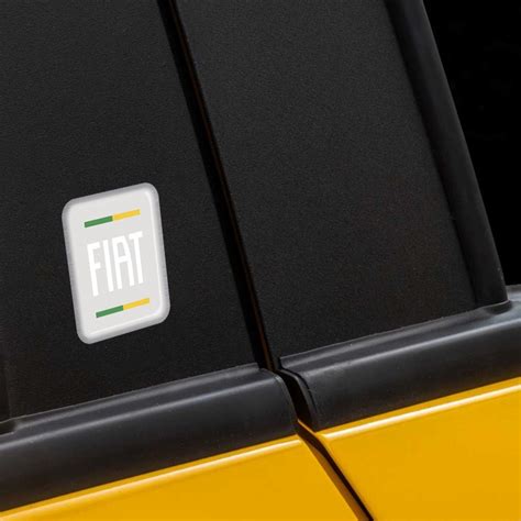 Kit Adesivos Fiat Argo Sele O Emblema Coluna Resinado Sportinox