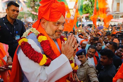 Bjp National President Shri Amit Shah Addressing A Public Meeting In