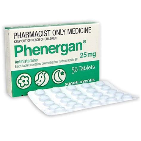 Phenergan Tablets 25mg P50 RD SSS Australia SSS Australia Medical