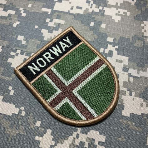 Bp Ev Bandeira Noruega Patch Bordado Fecho Contato Br