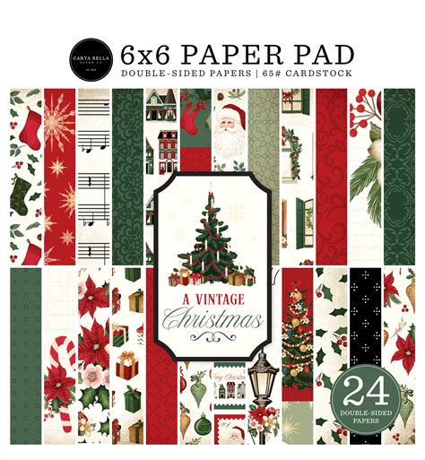 A Vintage Christmas 6x6 Paper Pad Echo Park Paper Co