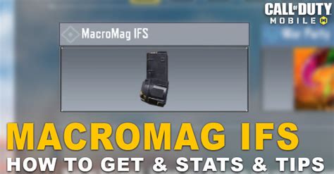 How To Get Macromag Ifs In Cod Mobile New Icr Attachment