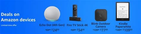 Amazon Device Deals Save Up To 67 Off Echo Fire Tv Kindle And More