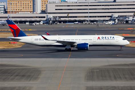 デルタ航空 Airbus A350 900 N512DN 羽田空港 航空フォト by TIA spotterさん 撮影2024年02月12日