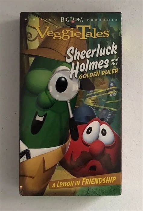 VeggieTales Sheerluck Holmes and the Golden Ruler 2005 VHS Word ...