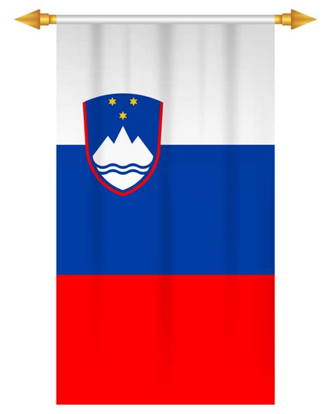 Slovenia Flag Vertical Football Pennant 35470387 Png