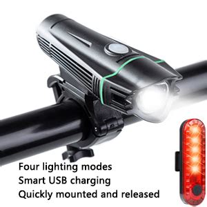 Amazon Usb Rechargeable Bike Light Set Headlight Tail Light