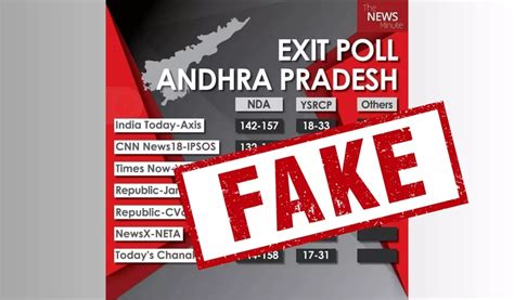 Fact Check Ap Exit Polls Postcards Are Fake Telugustates