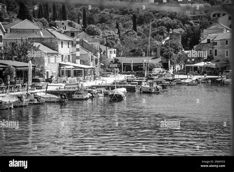 Boat Excursion From Trogir Along Coastal Villages Stock Photo Alamy