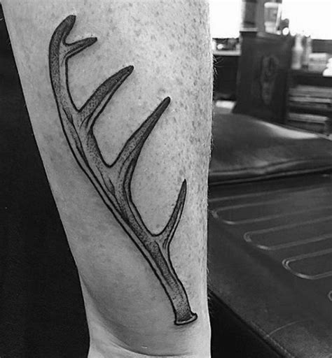 Antler Tattoo Designs For Men Cool Branched Horn Ink Ideas