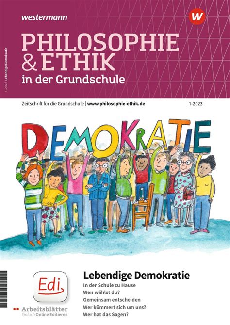 Philosophie Ethik In Der Grundschule Lebendige Demokratie Ausgabe