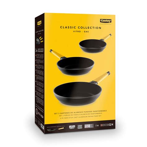 Set Castey Yellow Classic Collection Vitro Gas Castey