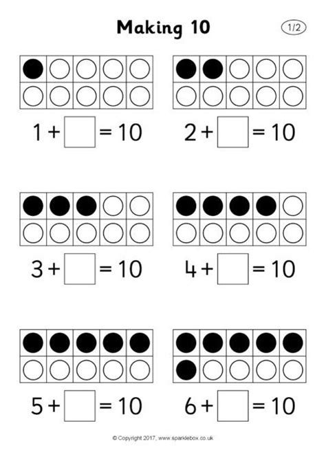 Free Printable Making 10 Worksheets