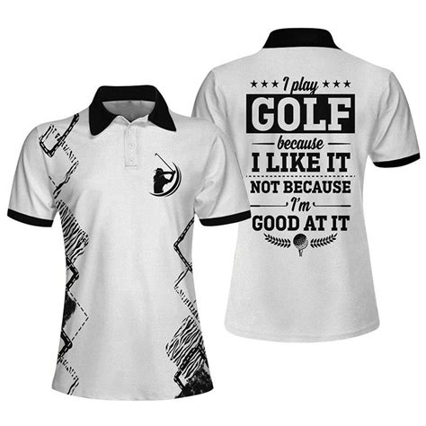 Golf Player T For Golf Lovers Polo Shirt For Women Polo Shirt