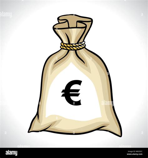 Money bag euro Stock Vector Images - Alamy