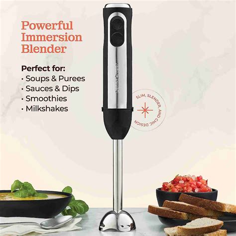 Powerful Immersion Blender Electric Hand Blender Watt With Turbo