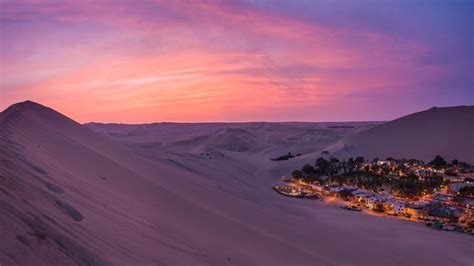 Sand Dunes Near Oasis Huacachina Peru Windows Spotlight Images