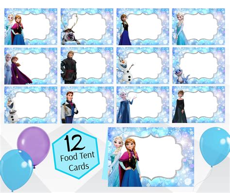 Blank Frozen Name Tags Free Printable Order Prices Pinnaxis