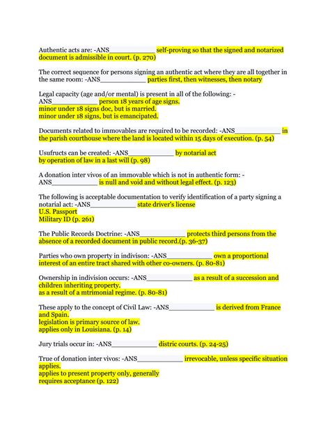 SOLUTION La Notary Exam 180 Questions With Correct Answers Studypool