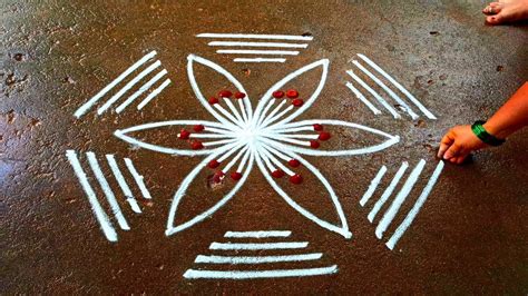 Aani Madham Flowers Padi Kolam Traditional Kolam Friday Special