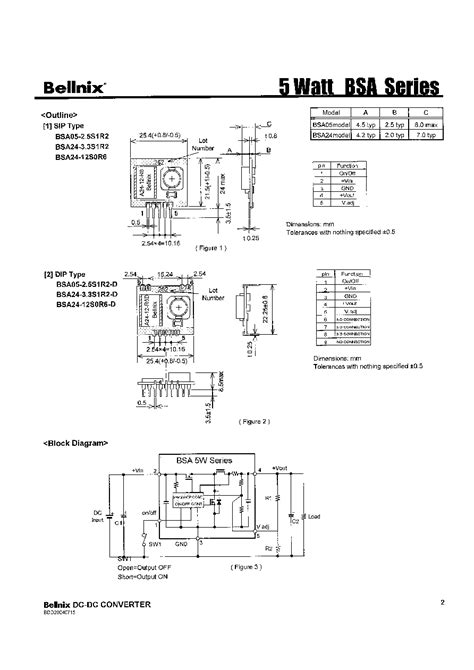 Bsa S R Datasheet Pages Bellnix High Efficiency Smallm Low