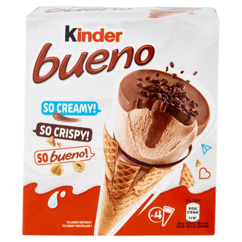 Gelato Kinder Bueno Cornetti Alla Nocciola X G Carrefour