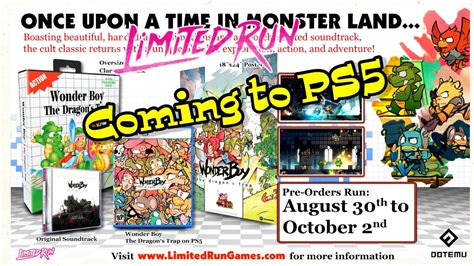 Wonder Boy The Dragon S Trap PS5 Release Limited Run Games YouTube