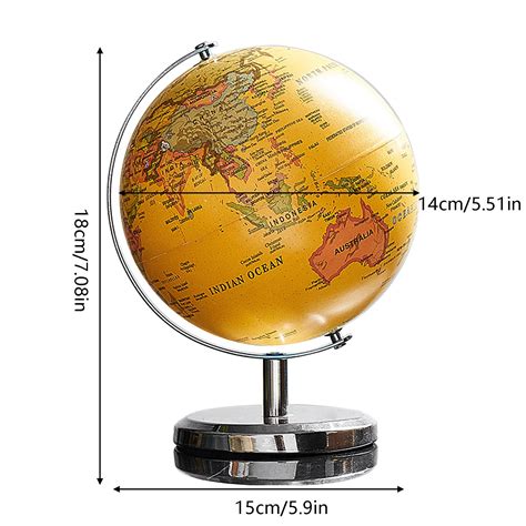 Desktop Ornament World Globe Desktop Geographic Globe 360°rotating