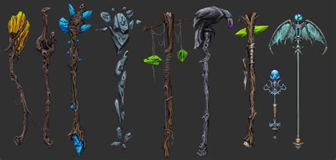 Artstation Magic Staff Props