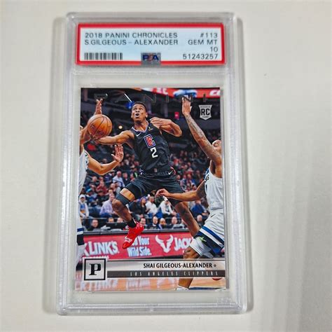 Shai Gilgeous Alexander Chronicles Panini Price Guide