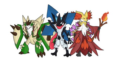 Mega Evolution 6 Gen Starters By Betax64 On Deviantart