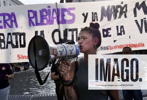 The Feminist Protests Against Luis Rubiales Continue In Madrid Feminist