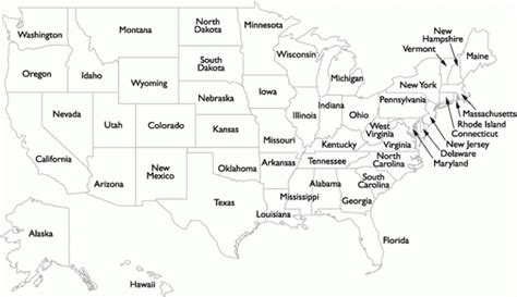 Map Of The United States Of America With Full State Names Inside Map ...