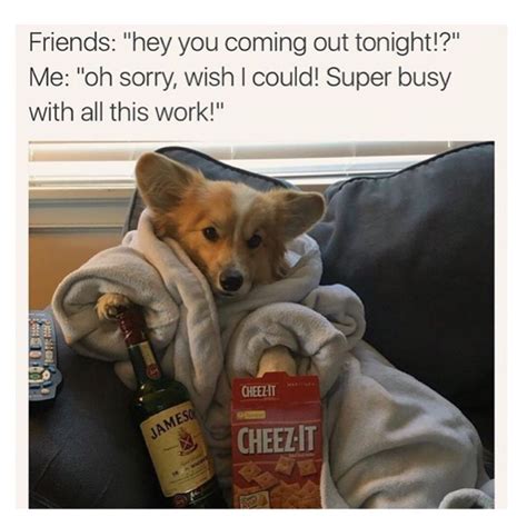 Friends Hey You Coming Out Tonight Me Oh Sorry Wish I Could