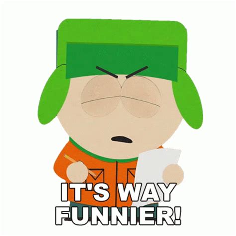 Its Way Funnier Kyle Broflovski Sticker Its Way Funnier Kyle