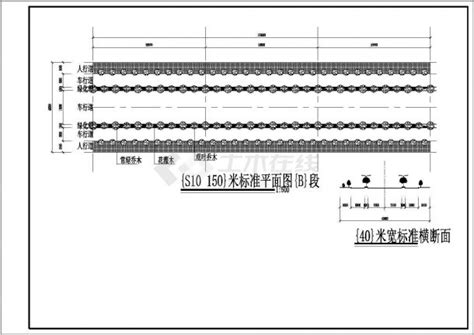 某道路绿化cad详细大样构造完整施工图交通绿化土木在线