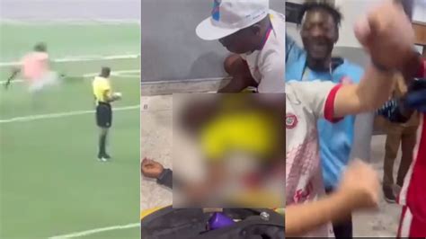 Video Jugadores Celebran Triunfo A Un Costado De Un árbitro Del Congo Herido Por Golpiza 24