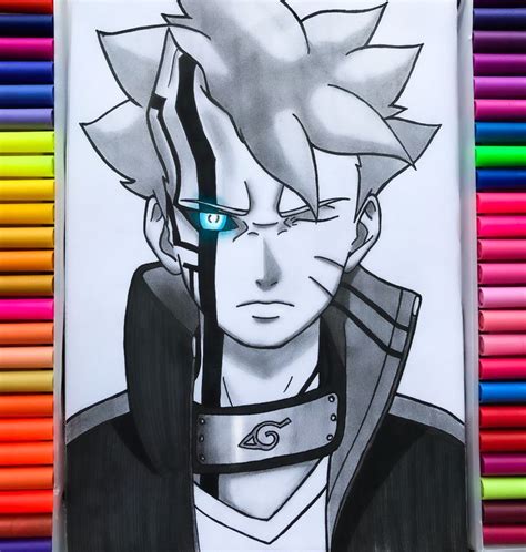 Boruto Uzumaki Naruto Sketch Drawing Anime Character Drawing Anime