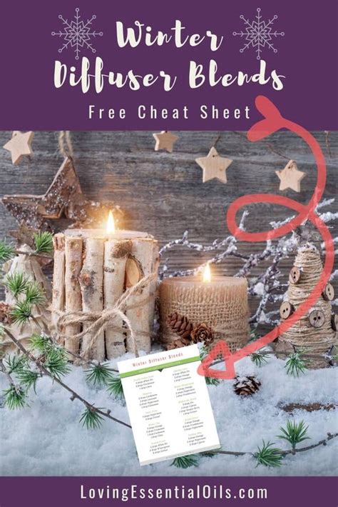 Winter Essential Oil Diffuser Blends Free Recipe Cheat Sheet Recipe