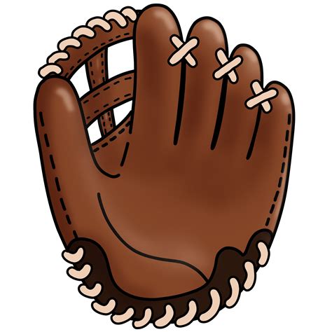 Baseball Leather Glove Black Outline Png